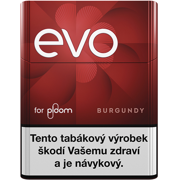 Evo for Ploom BURGUNDY 10 x 20er Stange