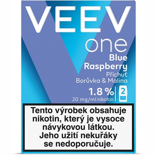 Veev One Pod 20mg Blue Raspberry (5 Pack je 2 Pods) - 1