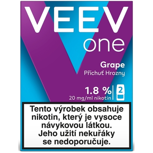 Veev One Pod 20mg Grape (5 Pack je 2 Pods) CC - 1