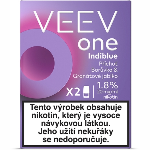 Veev One Pod 20mg Indiblue (5 Pack je 2 Pods) CC - 1