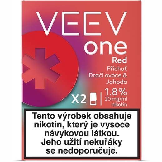 Veev One Pod 20mg Red (5 Pack je 2 Pods) CC - 1