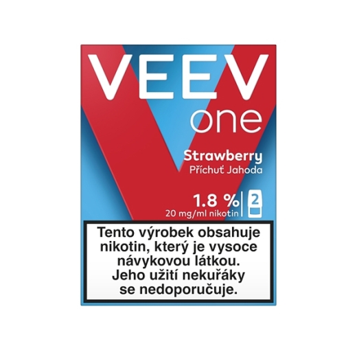 Veev One Pod 20mg Strawberry (5 Pack je 2 Pods) CC - 1